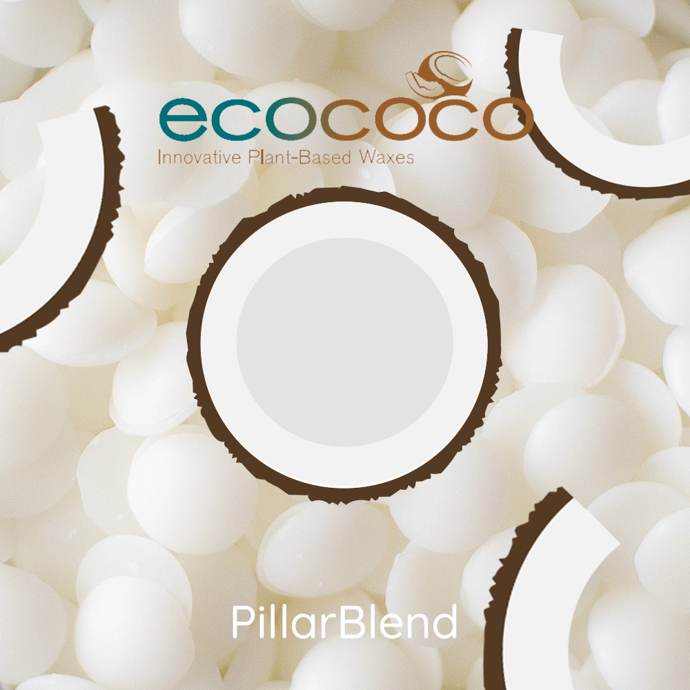 EcoSoya Coconut Pillar | Coconut Wax | The Candle Fragrance Co
