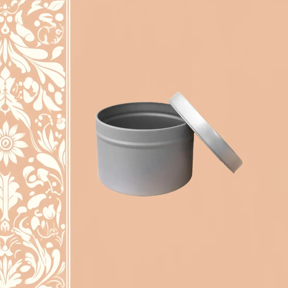 Silver 4 oz. Candle Tin | The Candle Fragrance Co