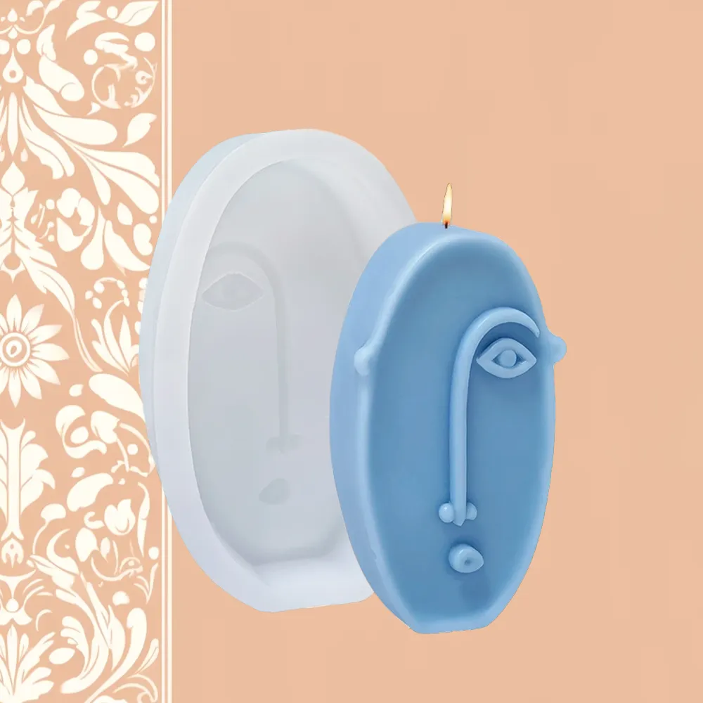 Art Deco Face Silicone Mold | The Candle Fragrance Co
