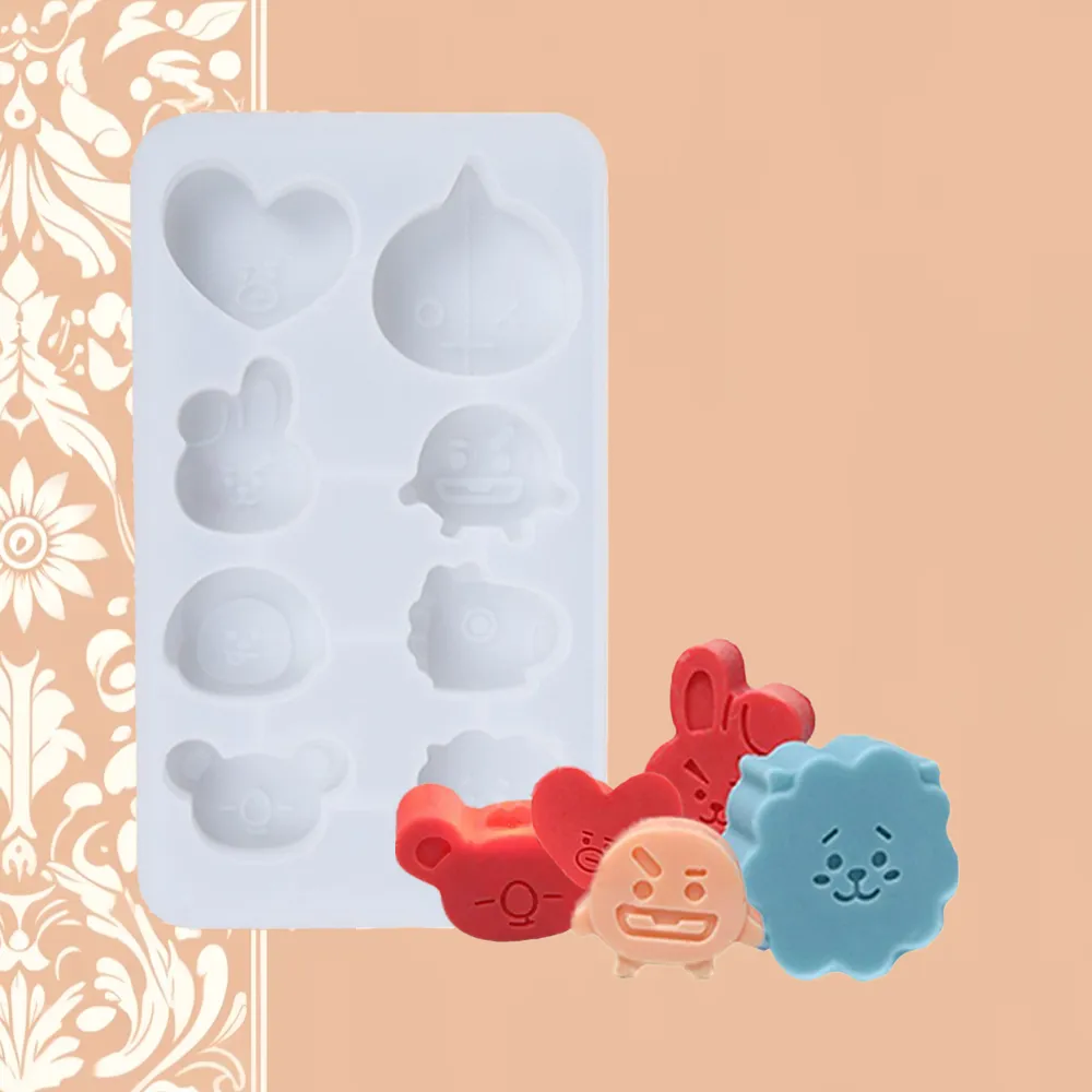 Kawaii Emoji BT21 Silicone Mold | The Candle Fragrance Co