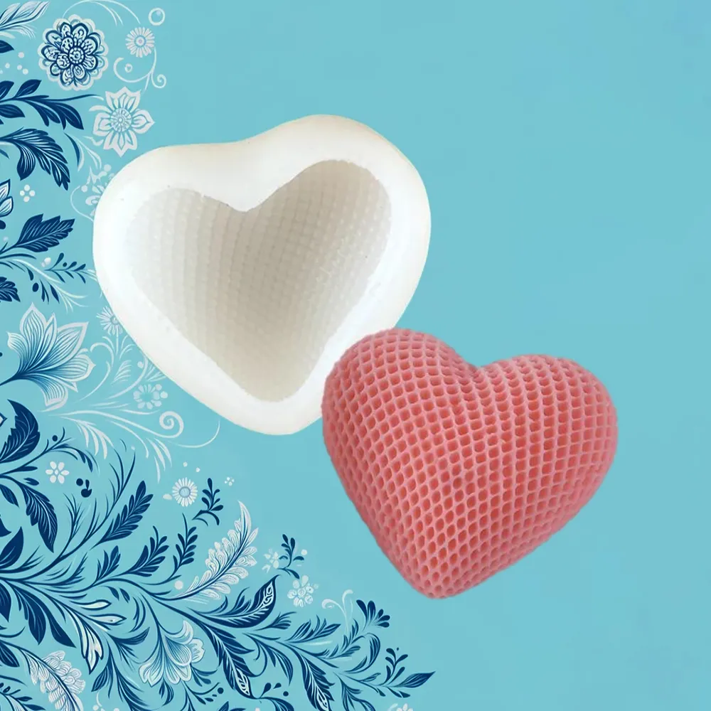 Small Design Heart Silicone Mold | The Candle Fragrance Co