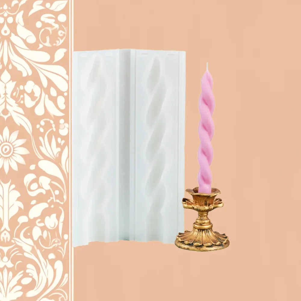 Twisted Candle Silicone Mold | The Candle Fragrance Co